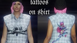 GTA V | Tattoos on Shirt Glitch