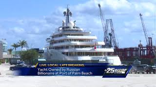 Yacht owned by Russian Billionaire at Port of Palm Beach