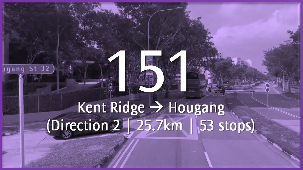 SBS Transit Hyperlapses: Service 151 (Direction 2)