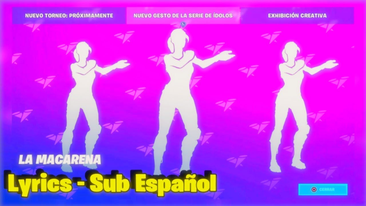 macarena, macarena fortnite, fortnite macarena, los del rio, macarena los d...