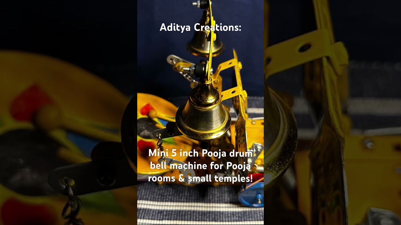 Mini auto Pooja drum bell machines! Now available for orders! Mini machine, maximum devotion 