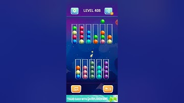 How to complete Easily 408 ball sort puzzle color sort Game Latest tricks 2023