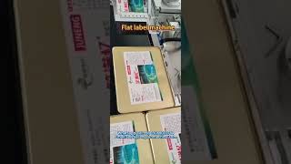 Flat label machine      #machine #fillingmachine #Flatlabelmachine #labelmachine #factory