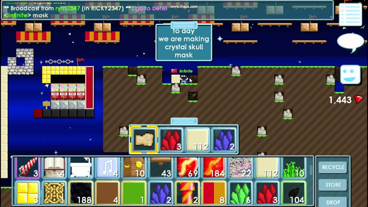 growtopia crystal mask recipe - YouTube