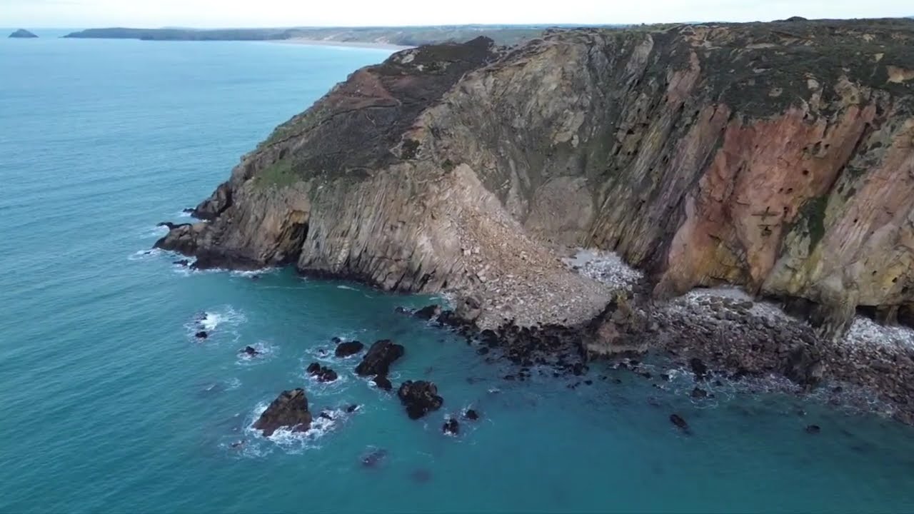 Cligga head old miners path collapsed  - 27/12/2025 #exploration #djimini3 #cliggahead #cornwall