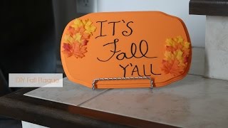 Fall Plaque | DIY