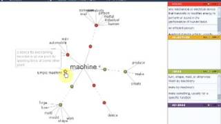 Visual Thesaurus: Pop-up Menus