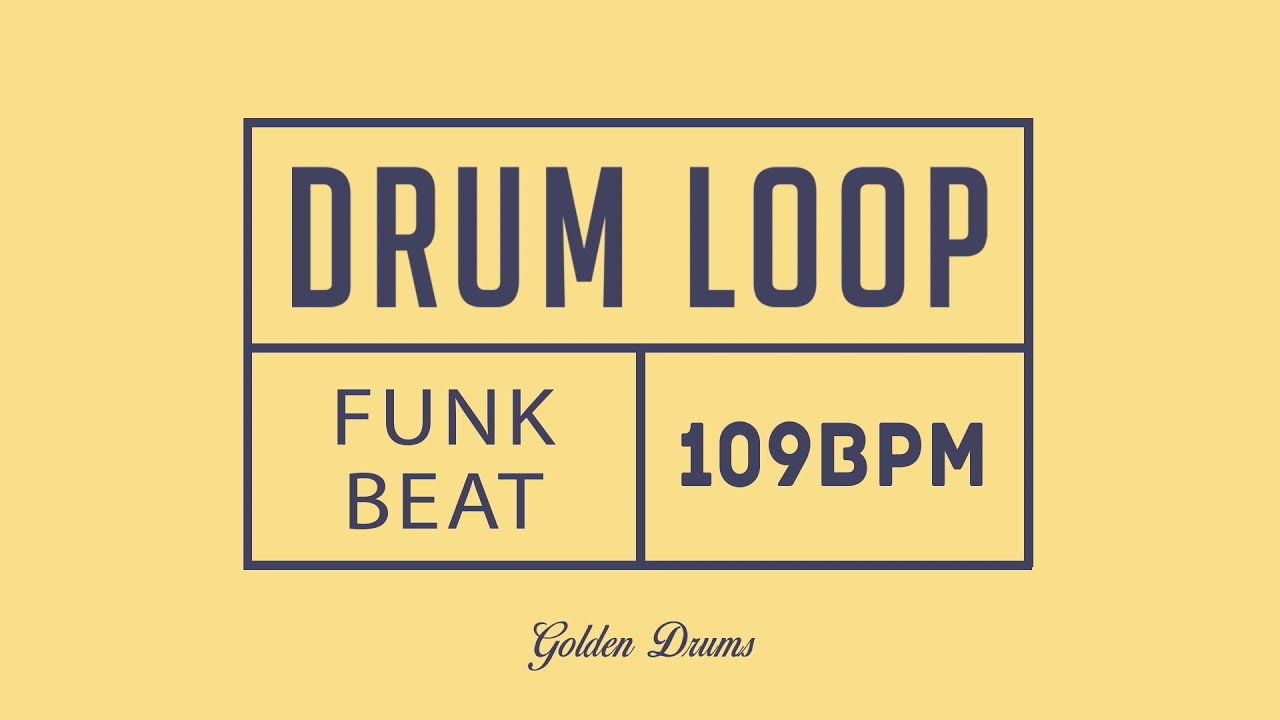 Funk Drum Loop 109 BPM - YouTube