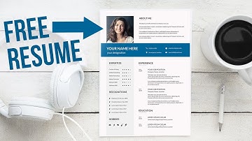 FREE RESUME TEMPLATE latest professional - DOC+PSD+Ai