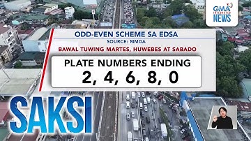 Odd-even scheme, magkaka-dry run muna sa June 16 bago tuluyang ipatupad sa gitna ng EDSA... | Saksi