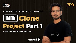 Build a IMDb Clone using React Js - Part 1 | React JS Complete Course 2023 | Tailwind CSS Project