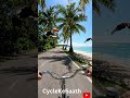 POV Cycling Through a Tropical Island Paradise #shorts #viral #cycling #ytshorts #viralshort