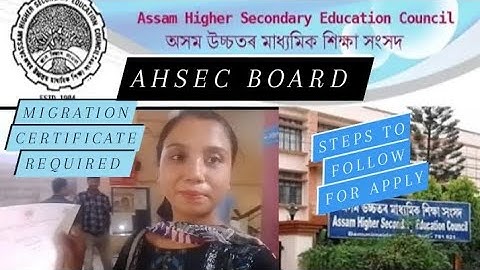 AHSEC Board, Guwahati collected Migration certificate Vlog..a complete Process 📄🫴