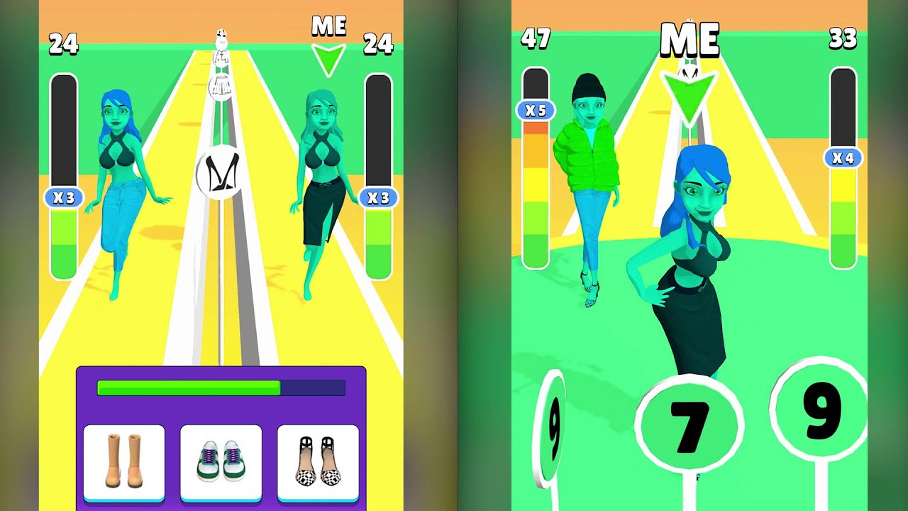 Catwalk queen - Android,iOS All Levels (1-3) Game Play Endless Run