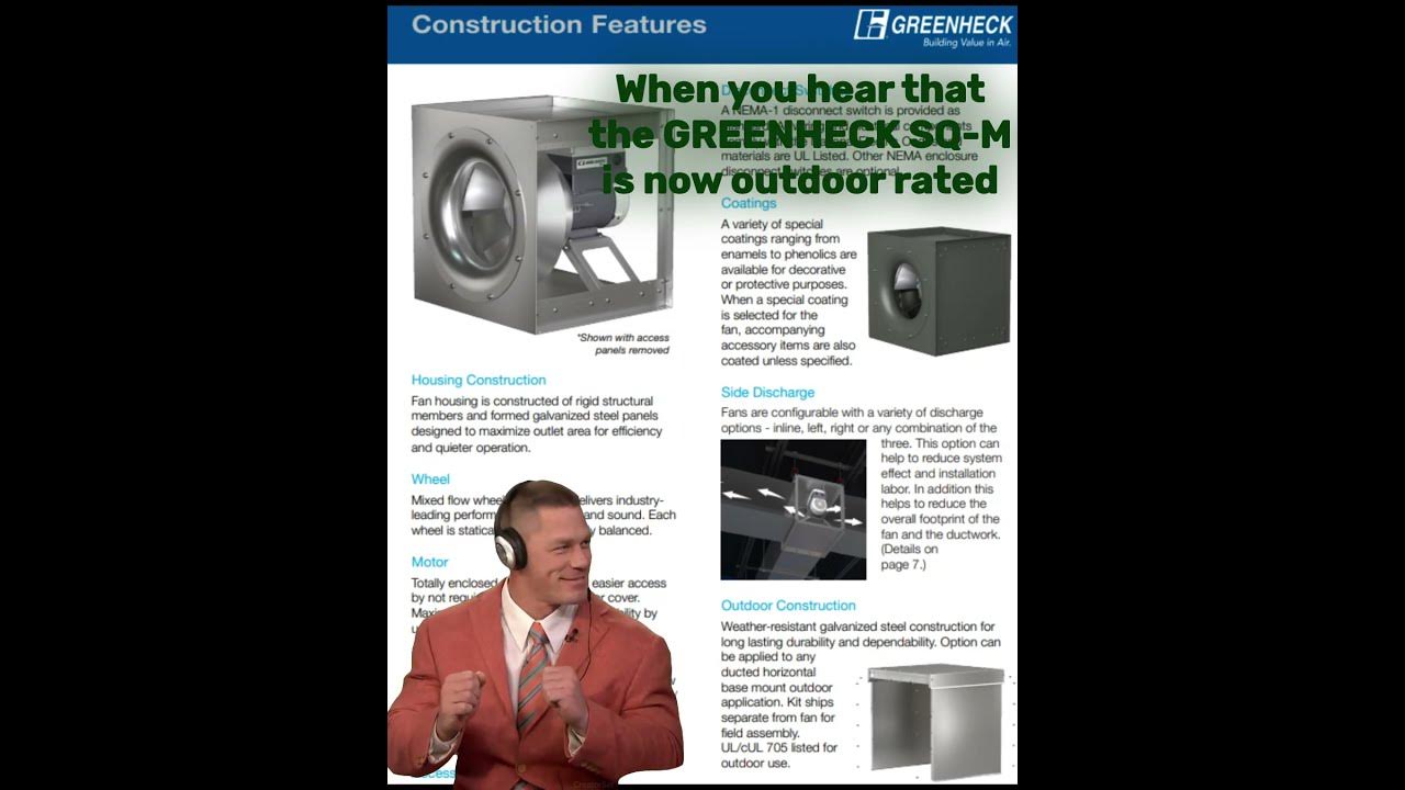 Dorse Meme - John Cena Dance - Greenheck SQ Mixed Flow