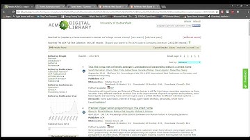 Information Architecture - ACM Digital Library  Simple & Advanced Search