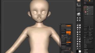 Chapter3-6　身体の作成② 各部のスカルプト（書籍 ZBrushフィギュア制作の教科書）