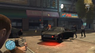 GTA IV 6 Star Wanted Level Police Shootout + Escape
