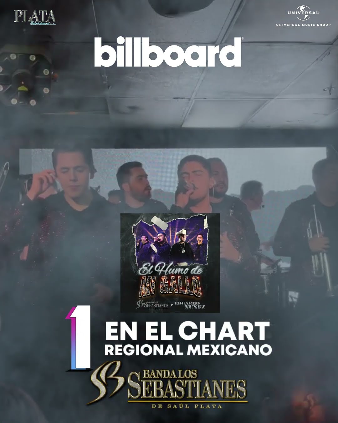 El Humo de Mi Gallo 1 en Billboard #Sebastianes #Shorts