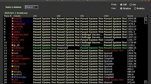 Screencast of Topcoder SRM 800: 2nd place!