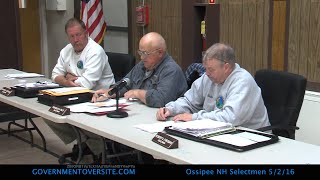 Ossipee NH Selectmen 5:2:16