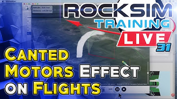 The effect of canted motors on a model rocket