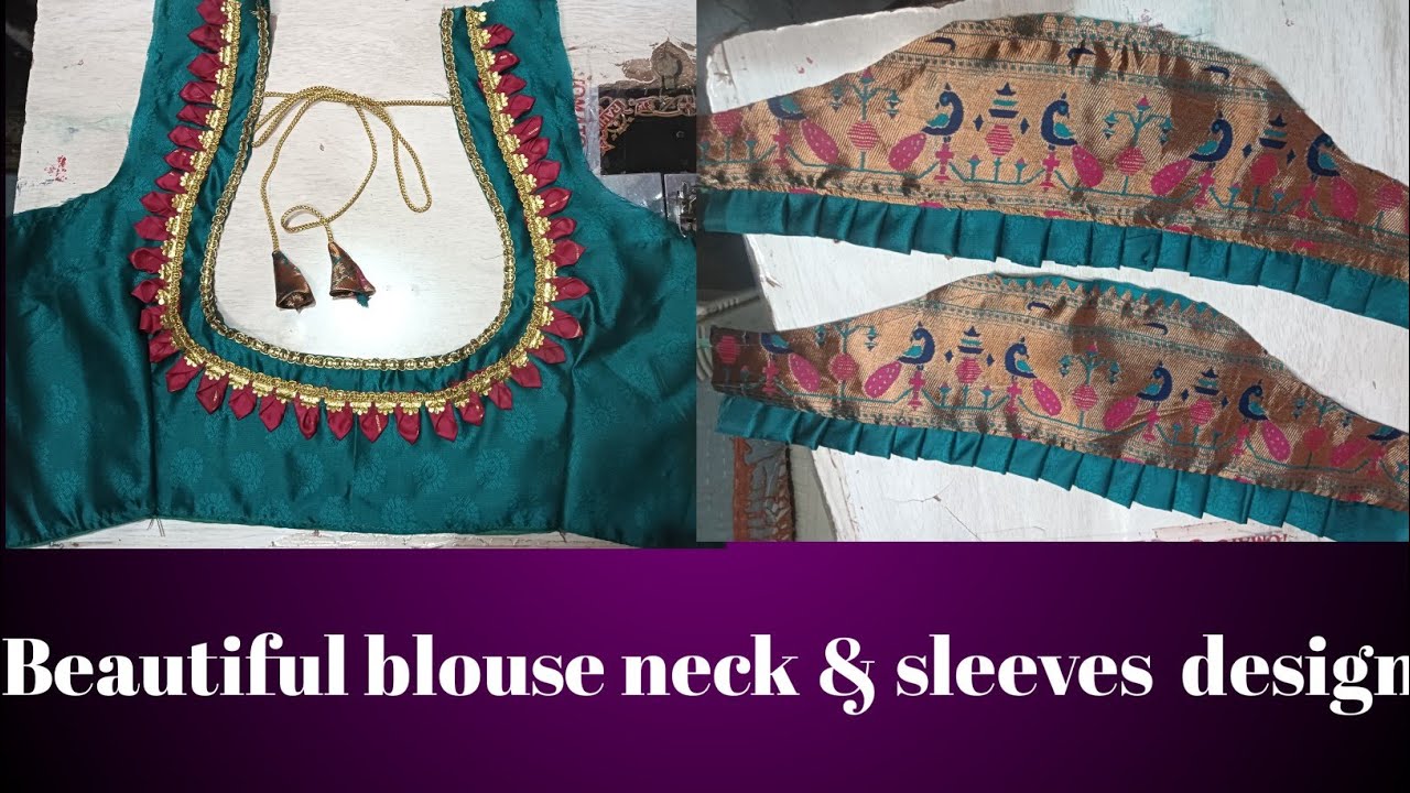 Beautiful blouse back neck design ❤️& sleeves design 
