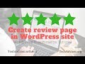 How to add customer review page in Wordpress Ecommerce Website -  2021