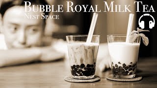 *No Music* 粉から作る絶品モチモチ生タピオカミルクティーの作り方 // How to make Bubble Royal Milk Tea