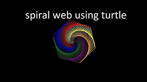Colorful Spiral Web Using Python Turtle