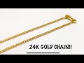 Making a 24k pure gold chain  gold jewelry making  asmr  how its made  4k