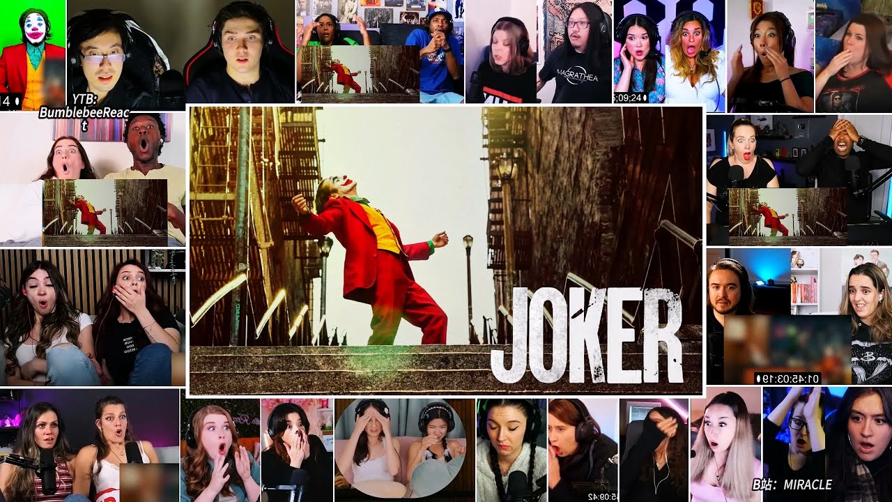 Stairs dance scene | Joker (2019) reaction mashup - YouTube