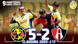 AMÉRICA vs ATLAS  Clausura 2005  Jornada 17 SIMULTÁNEA  TODOS los goles