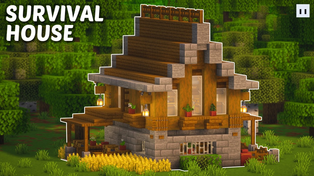 Minecraft : How to Build a Survival House | Easy Minecraft Tutorial ...