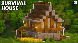 Minecraft : How to Build a Survival House | Easy Minecraft Tutorial