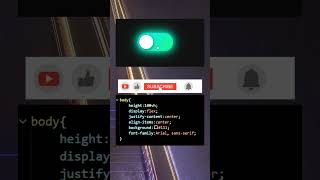 Amazing Day & Night Toggle Animation 🌞🌙 | HTML CSS JavaScript #Shorts