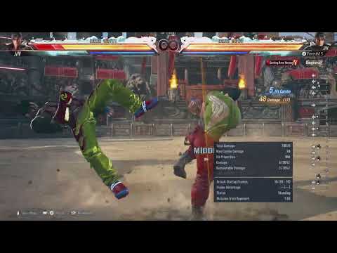 Jin uf+3 Counterhit Combo No Resources No Walls 77 Damage 11 Hits Tekken 8 S2