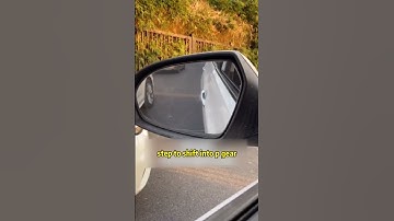Hidden function of rearview mirror!#car #automotive #driving #outside