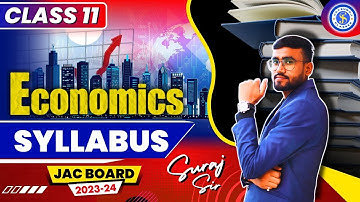 Economics Syllabus 2023-24 | Class 11 (I.Com) | JAC Board | #i_com  #class_11 #syllabus #jac_board