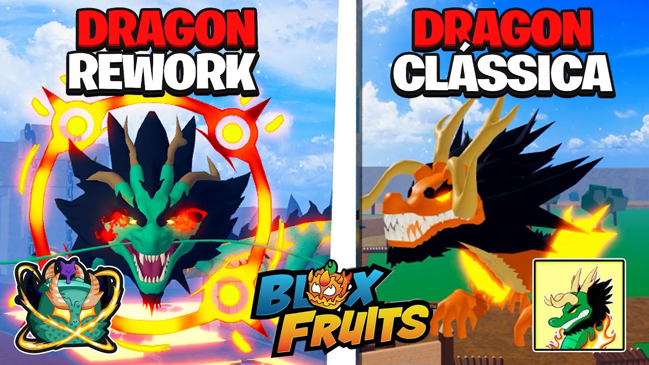 Dragon Rework Vs Control Rework Update DRAGON REWORK VS DRAGON CLÁSSICA NO BLOX FRUITS! *COMPARAÇÃO* - YouTube