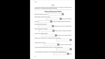 Listening B2, FCE 1, Test 4, Part 2
