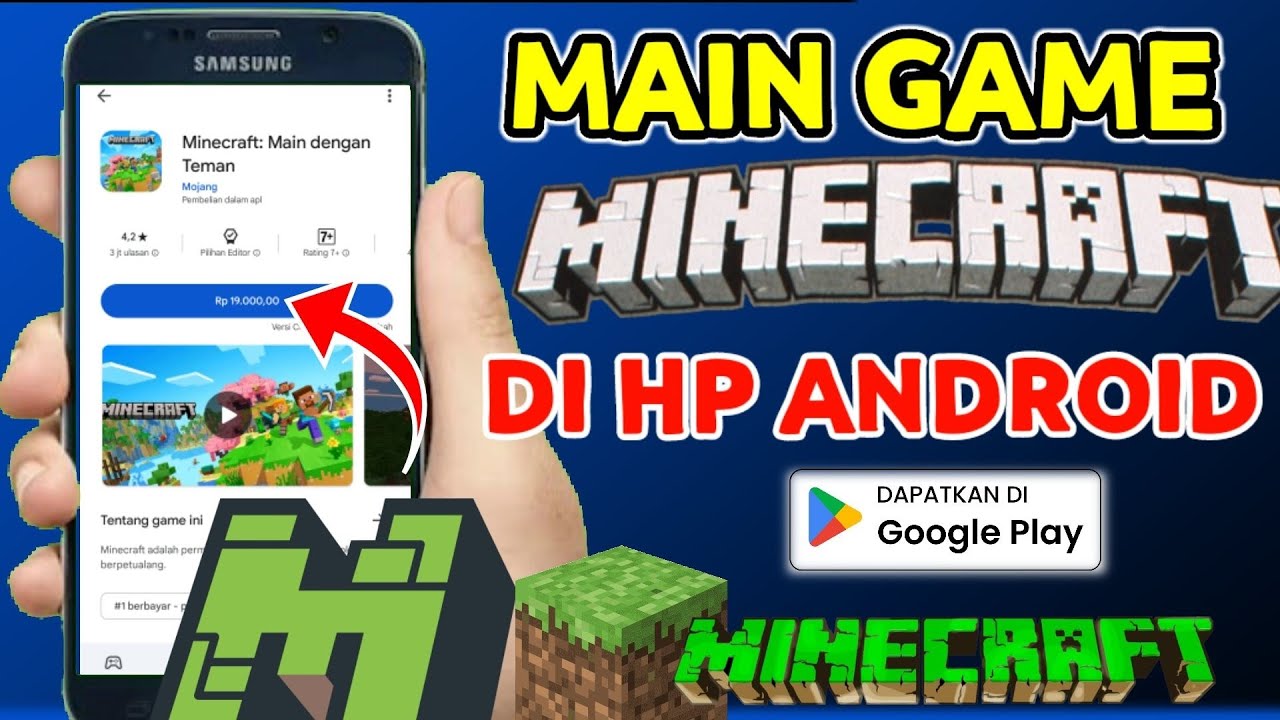 Main Minecraft Di HP Android | Beli Game Minecraft Pakai Gopay - YouTube