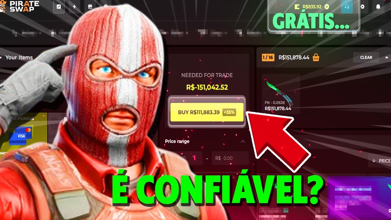 Pirate Swap é confiável..? NOVO SITE para TROCAR SKINS de CS2 em 2025 (explicado)