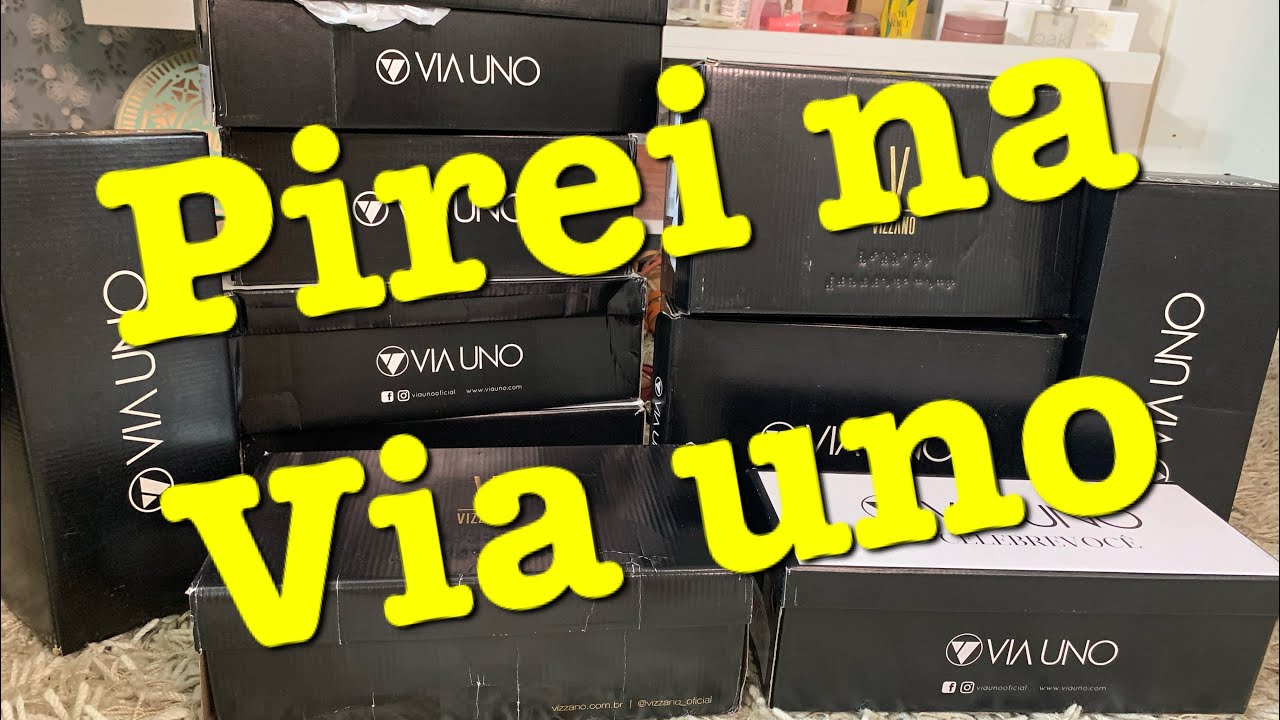PIREI NA VIA UNO - muitos sapatos novos - YouTube