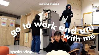 go to work & university with me | spain daily vlog