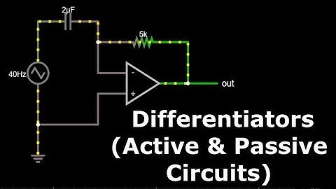 Differentiator- Op amp Differentiator (Active Differentiator)- Passive Differentiator (RC Circuit)