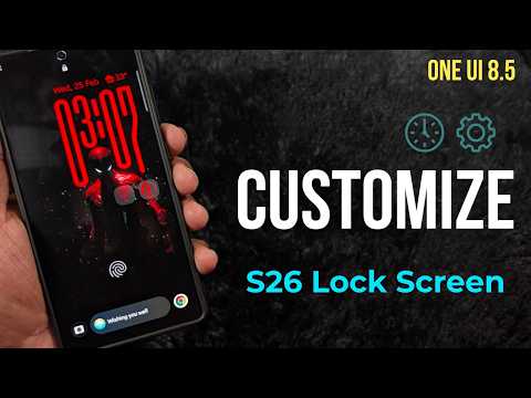 How to Customize Lock Screen on Samsung Galaxy S26 Ultra/S26 Plus/S26