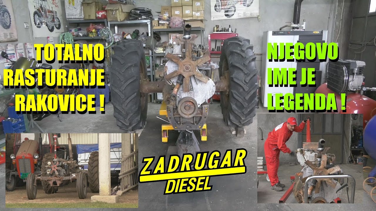 TOTALNO RASTURANJE TRAKTORA - na sastavne delove radi JEDAN ČOVEK a EVO I ZAŠTO - RAKOVICA na komade