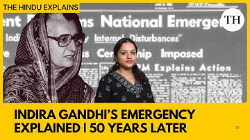 De noodsituatie van Indira Gandhi uitgelegd | 50 jaar later | The Hindu Explains