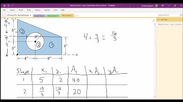 Statics - Centroids of Composite Shapes #2